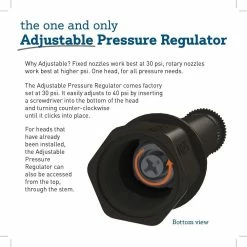 Orbit 8 ft. Adjustable Pattern Pressure Regulated Pop-Up Shrub Head Irrigation Sprinkler -Spring Hill Nurseries Shop blacks orbit fixed head sprinklers 54056 1d 1000