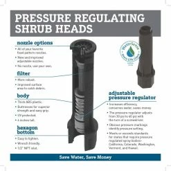 Orbit 8 ft. Adjustable Pattern Pressure Regulated Pop-Up Shrub Head Irrigation Sprinkler -Spring Hill Nurseries Shop blacks orbit fixed head sprinklers 54056 a0 1000