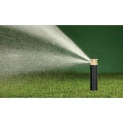 Orbit 4 in. Professional Pop-Up Spray Head Sprinkler with Brass Half Pattern Twin Spray Nozzle -Spring Hill Nurseries Shop blacks orbit fixed head sprinklers 54520 40 1000