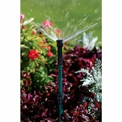 Orbit Aluminum Adjustable Height Pressure Regulated Pop-Up Shrub Riser Sprinkler 16 in. - 30 in. with 15 ft. Adjustable Nozzle -Spring Hill Nurseries Shop greens orbit fixed head sprinklers 37335 66 1000