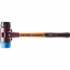 Halder Simplex 50 2.5 lbs. Mallet with Soft Blue Rubber (Non-Marring) and Black Rubber Inserts