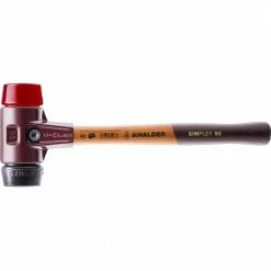Halder 12 oz. Simplex 30 Mallet with Black Rubber and Red Plastic Inserts
