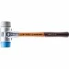 Halder 1.5 lbs. Simplex 50 Mallet, Aluminum Housing with Soft Blue Rubber and Grey Rubber Inserts, Non-Marring