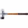 Halder Simplex 30 7 oz. Mallet, Aluminum Housing with Black Rubber, Superplastic Inserts