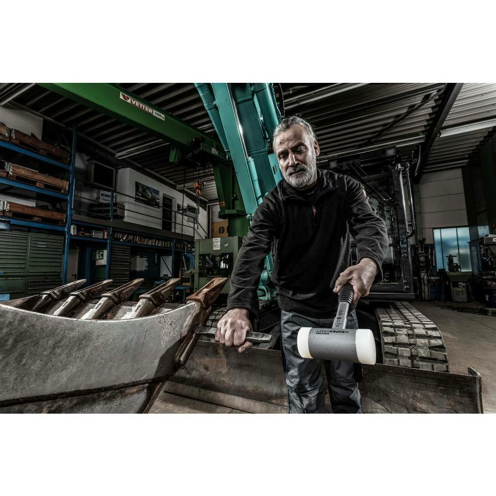 Halder Supercraft 40 Dead Blow 1.78 lbs. Nylon Hammer with 12.01 Metal Handle Rubber Grip 8 Halder Supercraft 40 Dead Blow 1.78 lbs. Nylon Hammer with 12.01 Metal Handle Rubber Grip - Image 8