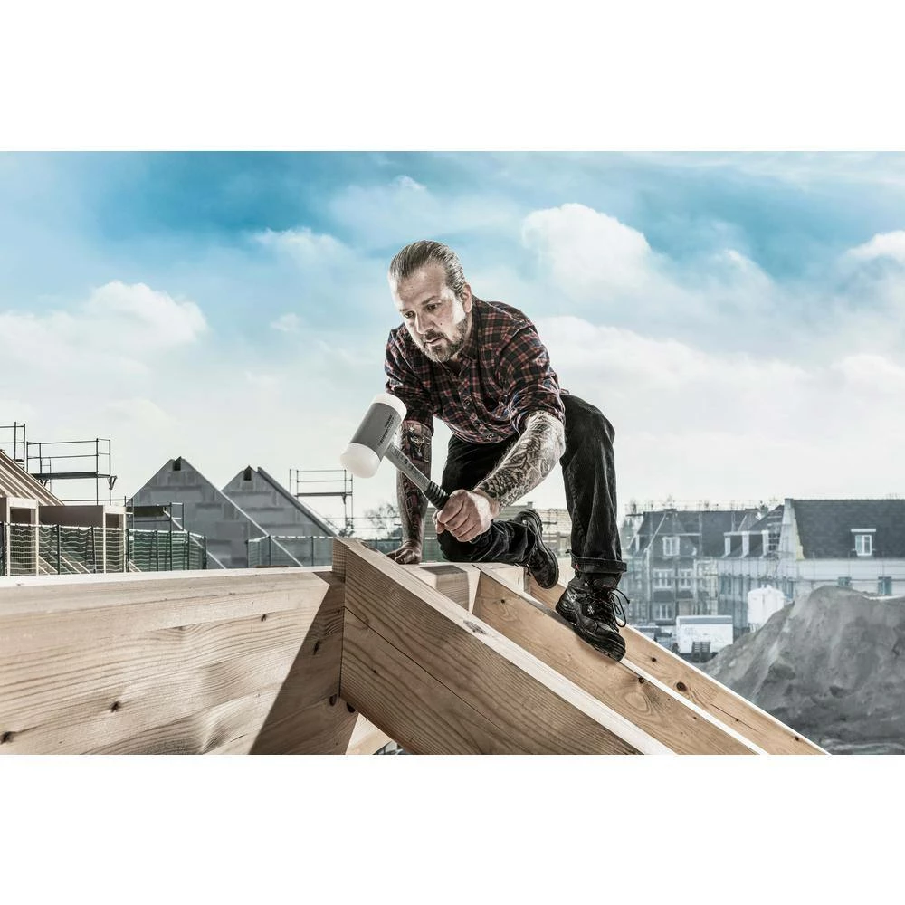 Halder Supercraft 60 Dead Blow 3.86 lbs. Nylon Hammer with 12.8 in. Metal Handle Rubber Grip 2 Halder Supercraft 60 Dead Blow 3.86 lbs. Nylon Hammer with 12.8 in. Metal Handle Rubber Grip - Image 2