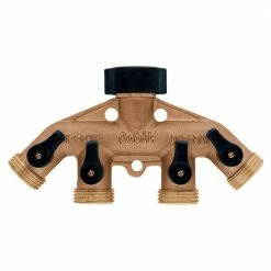 Orbit 4-Outlet Brass Hose Faucet Manifold