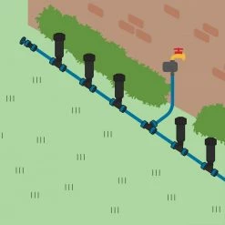 Orbit 2-Zone In-Ground 1/2 in. Sprinkler System with Hose Faucet Timer -Spring Hill Nurseries Shop orbit sprinkler fittings 50021 fa 1000