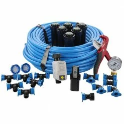 Orbit In-Ground Sprinkler System with 1/2 in. Blu-Lock Tubing System and B-Hyve Smart Hose Faucet Timer with Wi-Fi Hub